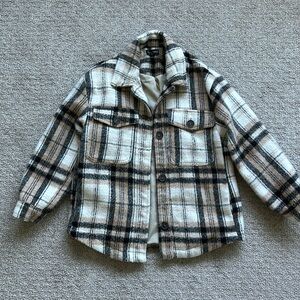 Plaid light weight jacket
